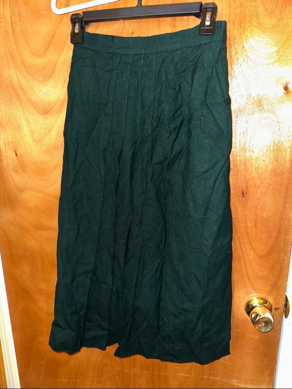Talbots Petite Wool Skirt in Teal 100% wool